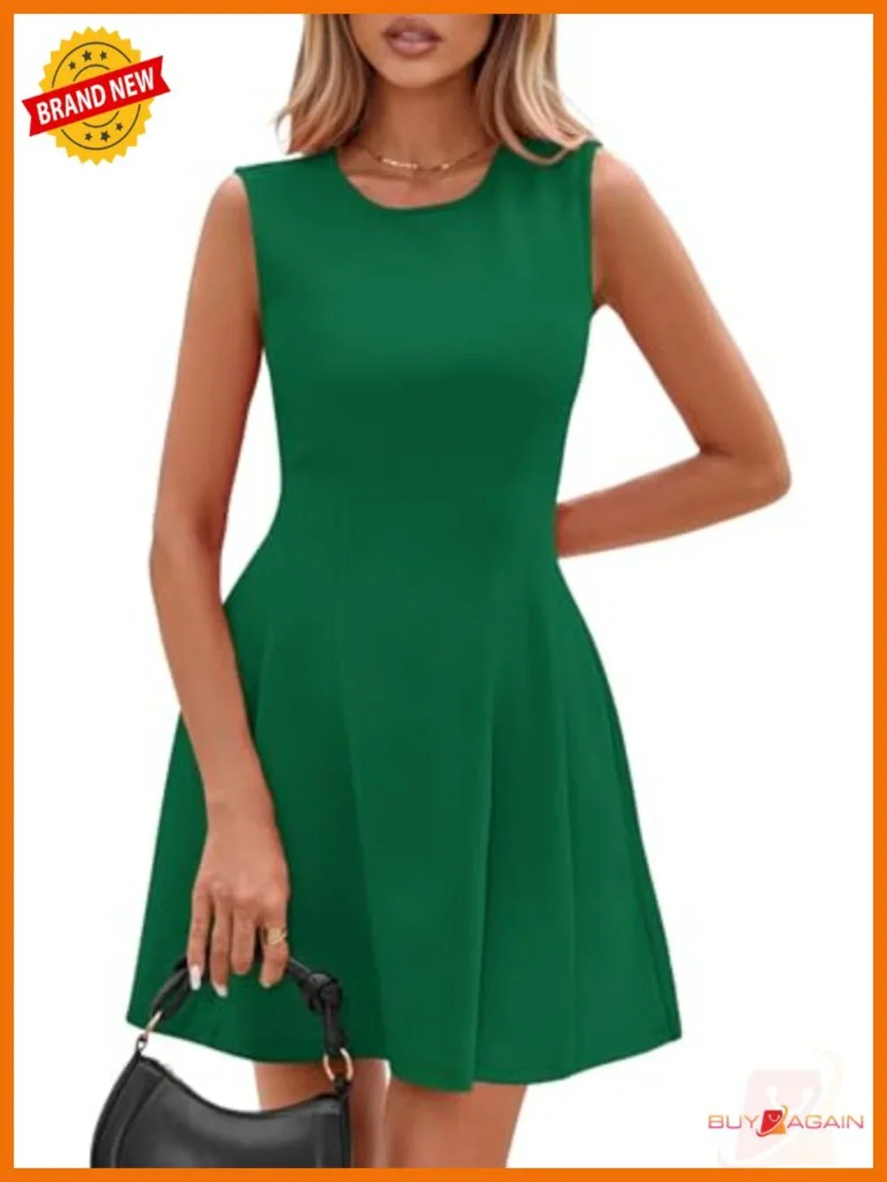 PRETTYGARDEN Women's A-Line Sleeveless Mini Cocktail Dress